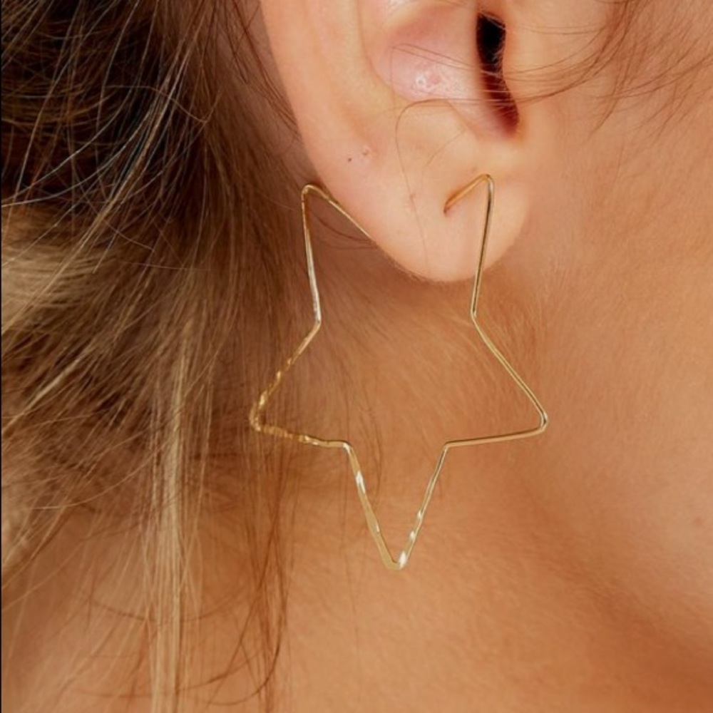Star drop earrings NWT
